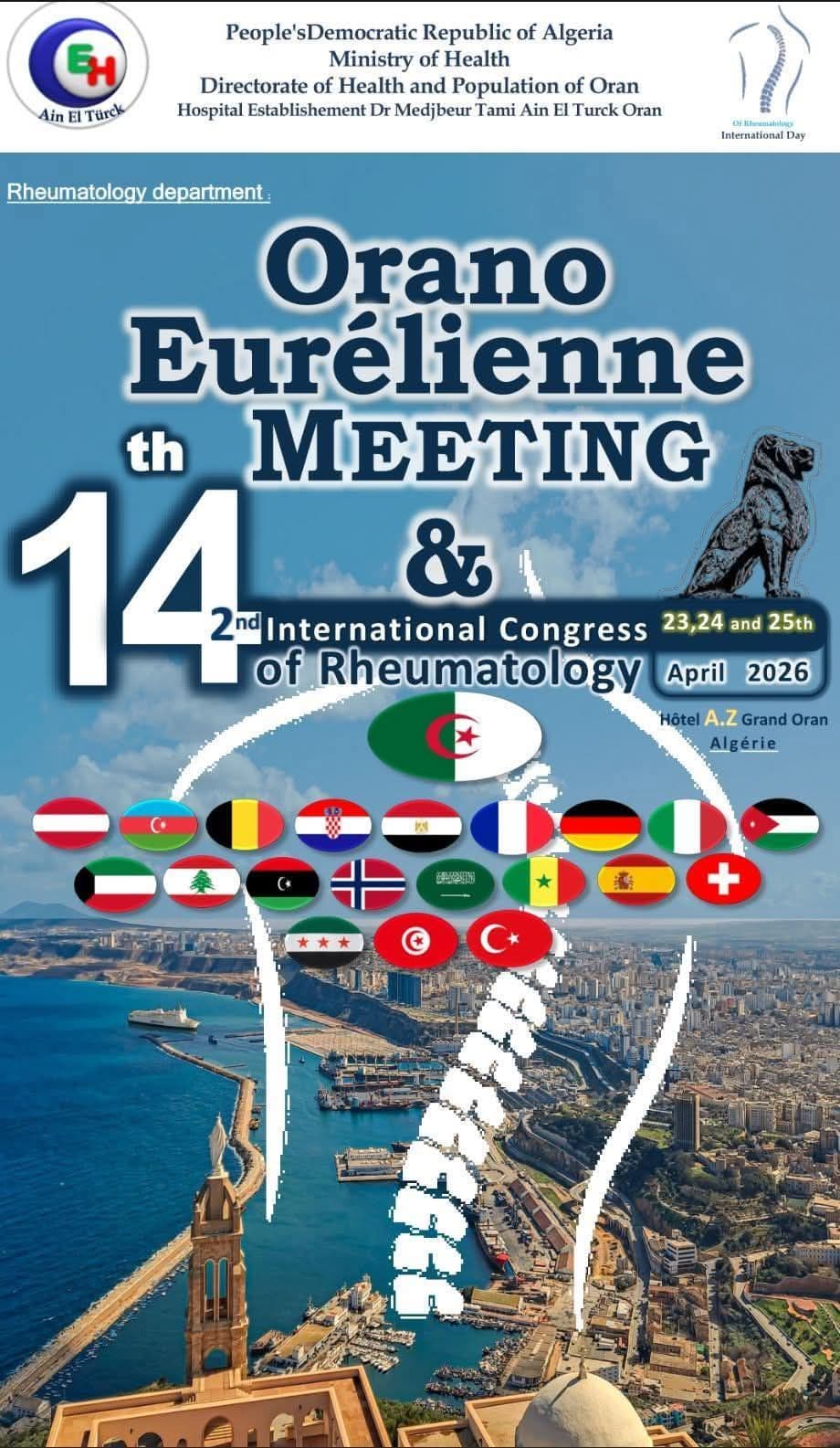 14th Orano-Eurelian Meeting of Rheumatology and the 2nd international congress