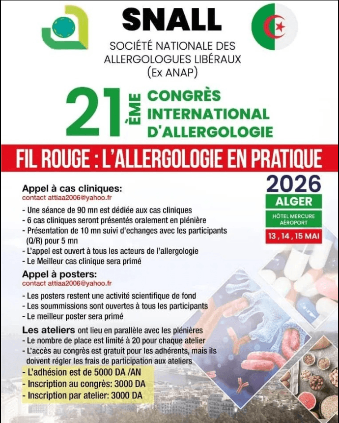 21ème Congrès International d’Allergologie