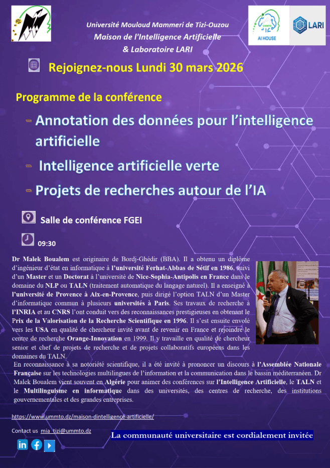 Conférence sur l’intelligence artificielle