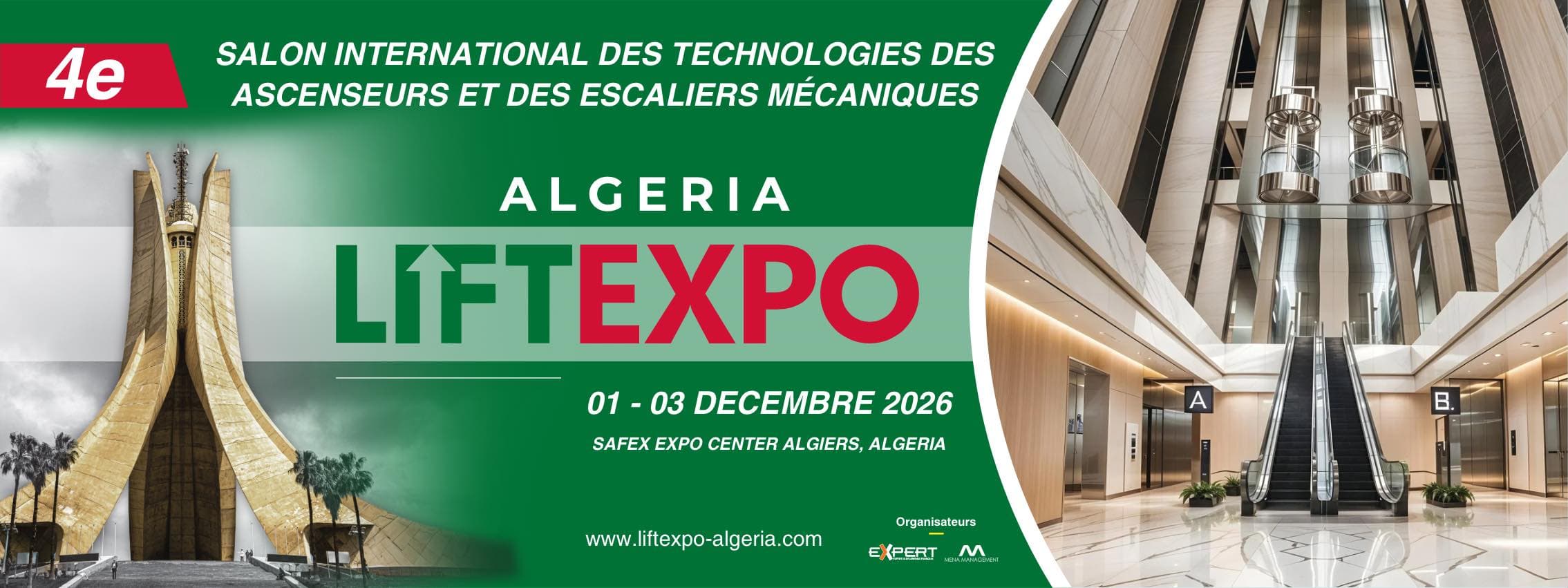 LIFT EXPO ALGERIA 2026 – Salon International des Technologies des Ascenseurs et des Escaliers Mécaniques