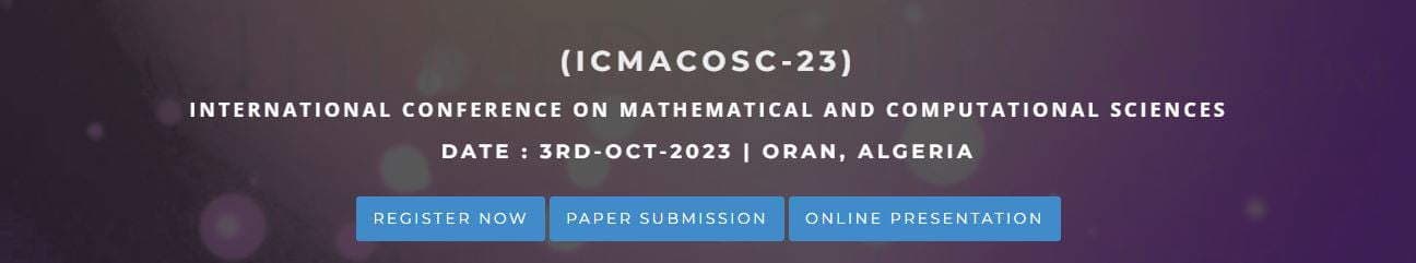 International Conference on Mathematical and Computational Sciences (ICMACOSC)