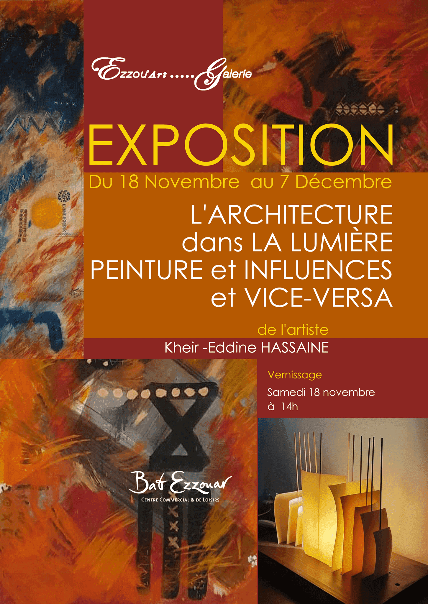 Exposition l’architecture dans la lumiére peinture et influences et vice – versa