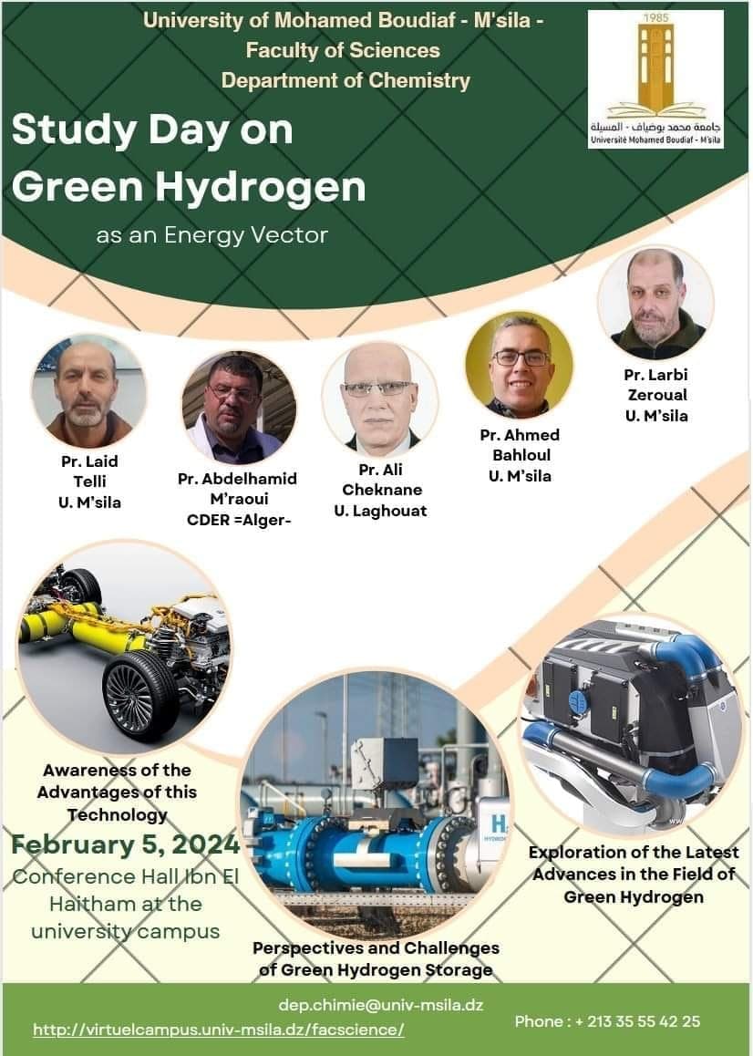 Study Day on Green Hydrogen as an Energy Vector