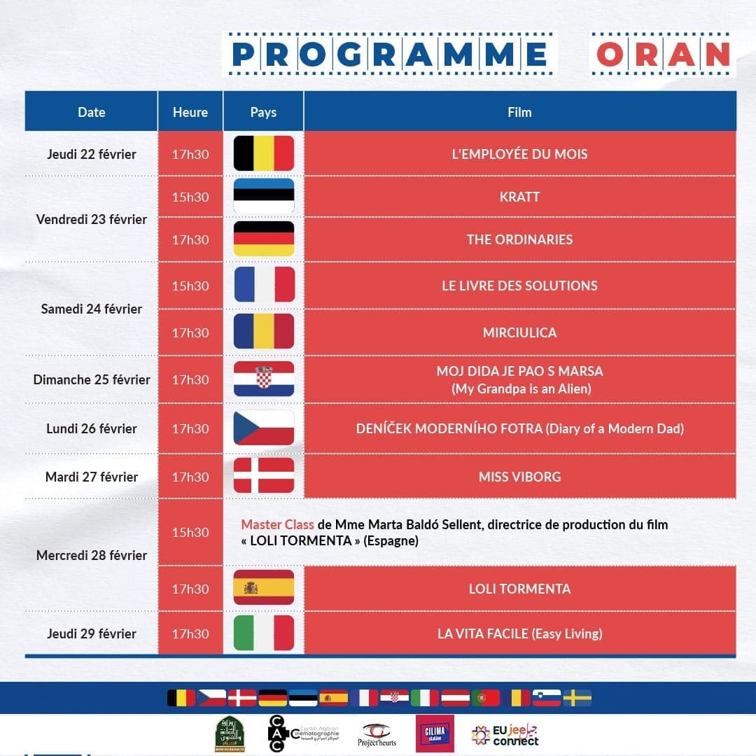 8èmes Journées du Film Européen – Oran