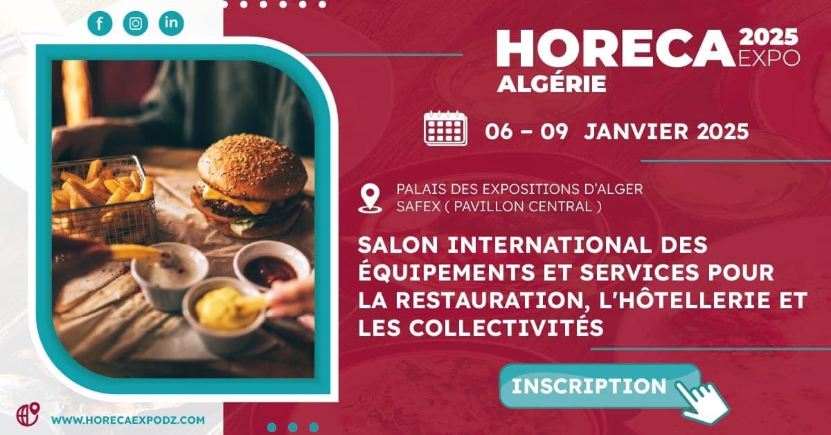 HORECA ALGERIA EXPO Salon international des équipements et services pour l’hôtellerie , la restauration et les collectivites