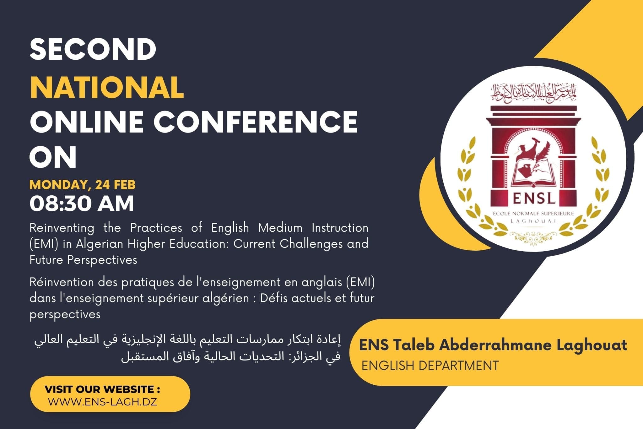 Reinventing the Practices of English Medium Instruction (EMI) in Algerian Higher Education