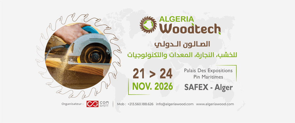 ALGERIA WOODTECH 2026 – Salon International du Bois, de la Menuiserie, des Équipements et des Technologies