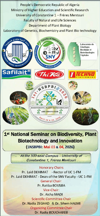 The First National Seminar on Biodiversity, Plant Biotechnology and Innovation.